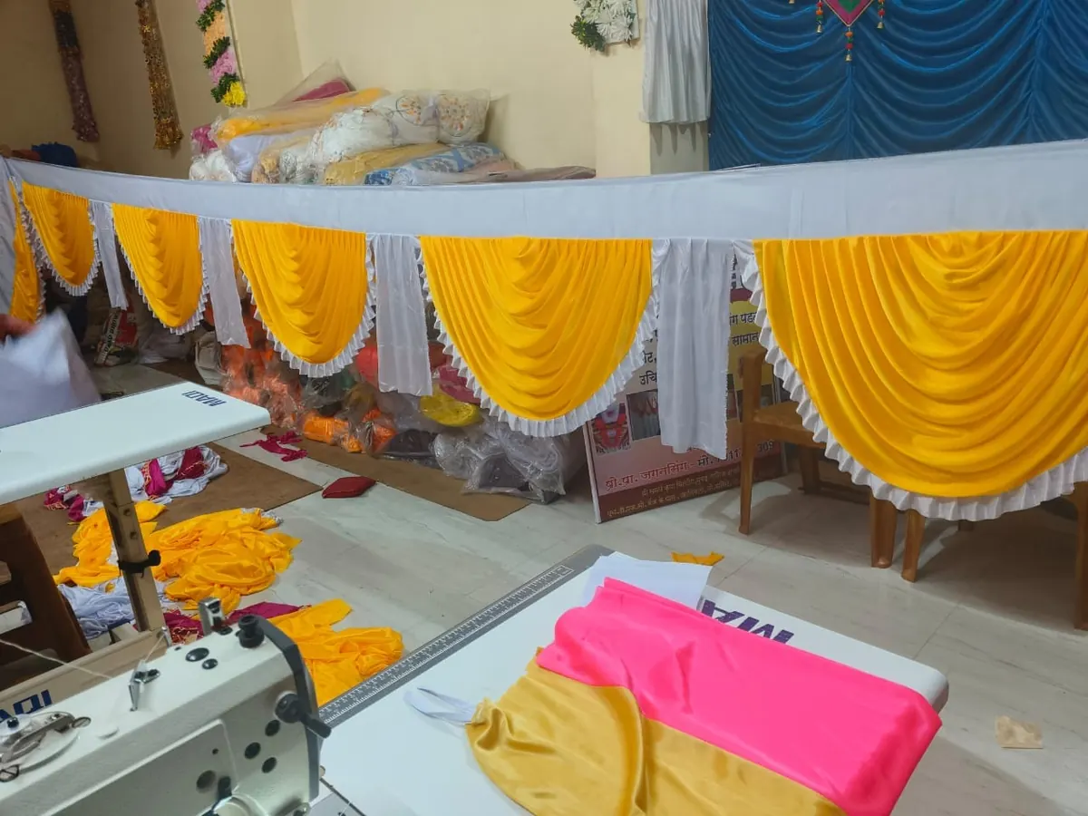Every pleat is set by hand in Khativali.